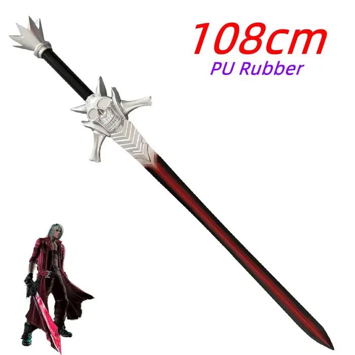 Épée de rébellion WW Awakening, armes de jeu, épée DMC, Dante, lame rouge magique, squelette, modèle de cosplay 1:1, cadeau, sécurité, caoutchouc PU