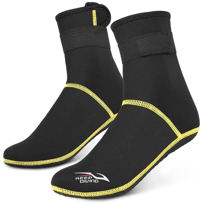 Chaussettes de plongée néoprène 3mm antidérapantes - Bottes chasse aquatique rafting snorkeling