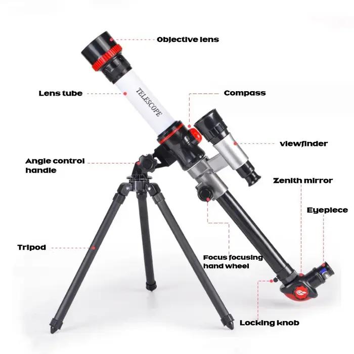 Télescope Astronomique Professionnel Monoculaire Portable HD Observation Lune Planètes Cadeau Enfants Initiation