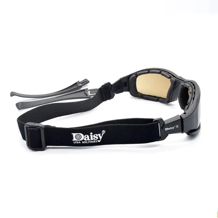 Lunettes tactiques Daisy X7 polarisées airsoft chasse militaire 4 verres interchangeables protection
