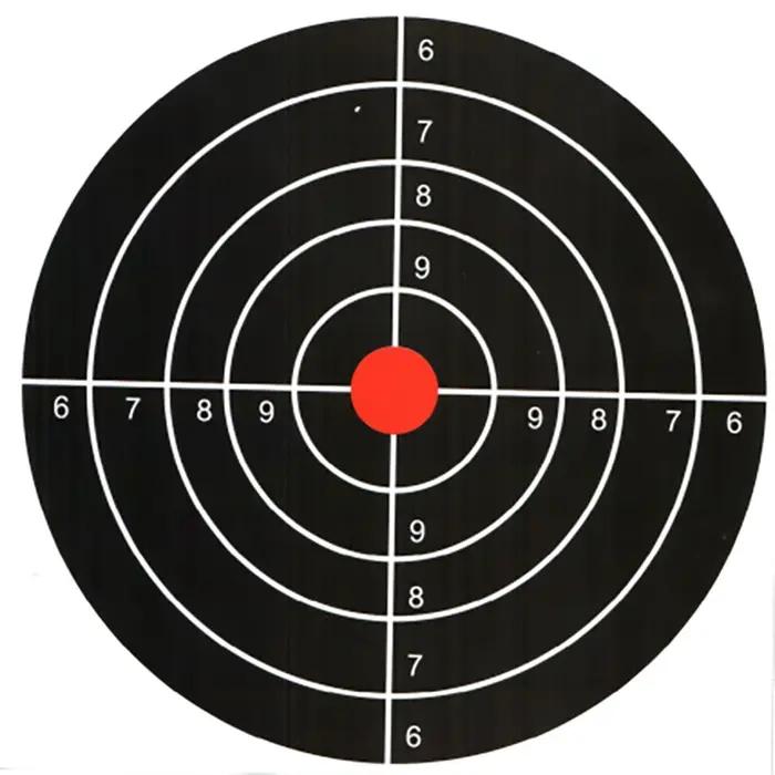 20 pièces/paquet 14*14CM tir pratique carte dure cible papier