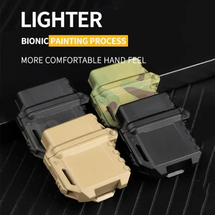 Dullighter-Mallette de rangement pour briquet camouflage à une main, boîte standard EDC, outil de su