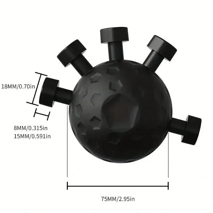 Renforceur de doigts ergonomique, balle de main, exercice antidérapant, balle d'exercice pour musiciens, athlètes, grimpeur