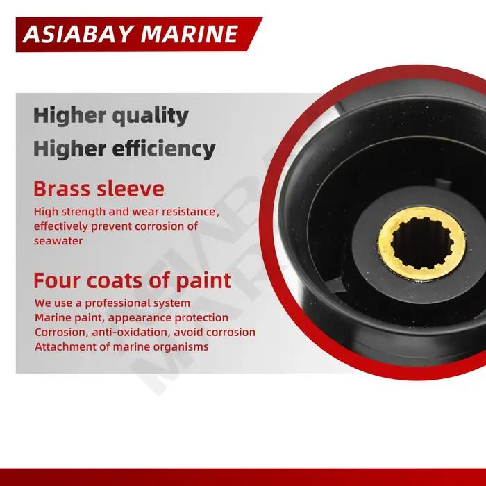 Hélice hors-bord pour Tohatsu Mercury 9.9hp 15hp 20hp 9.25x10, vis en alliage d'aluminium pour batea