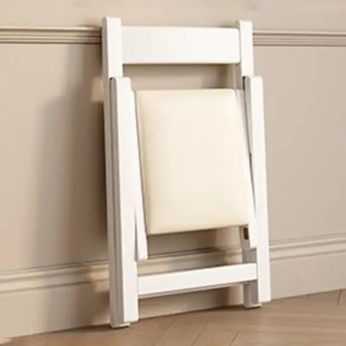 Chaises de salon simples, chaises nordiques modernes en bois, chaise pliante Portable minimaliste, D