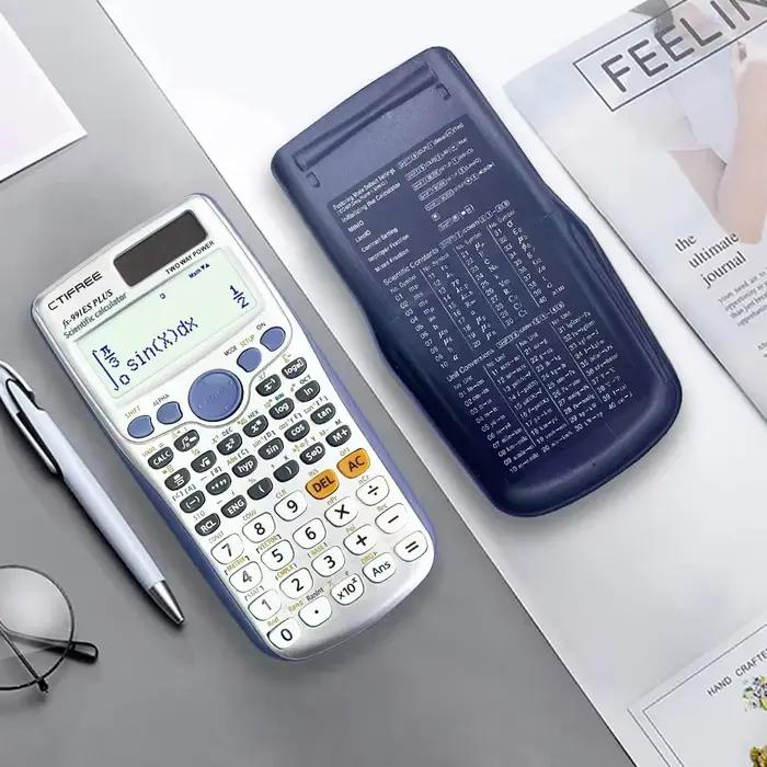 Calculatrice professionnelle de sciences informatiques adaptée à la résolution d'équations pour les examens universitaires et scolaires, fournitures de bureau