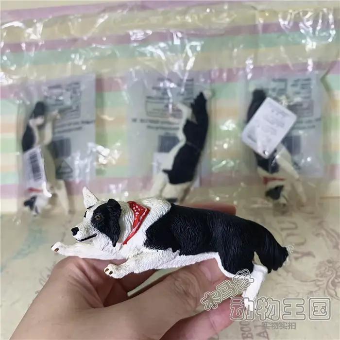 Jouet Safari Border Collie Animal Modèle 12cm Long Taille Haute Qualité Occasions Spéciales
