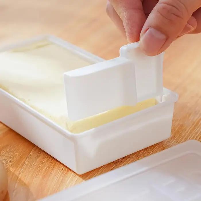 Boîte de rangement pour poupée avec couvercle, plat de poupée, boîte de conservation fraîche avec coupeur, trancheuse, seau, boîte de rangement pour le fromage à la maison, 1PC