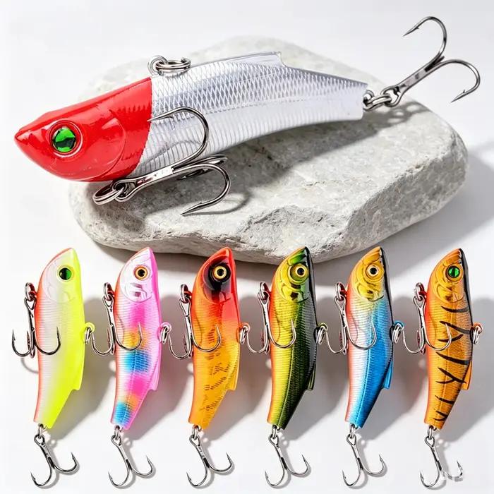 1 pièces 7 cm/17.8g hiver dur mer leurre de pêche VIB 3D appât yeux le pivotant plongée gabarit aile Wobbler Pesca maniv