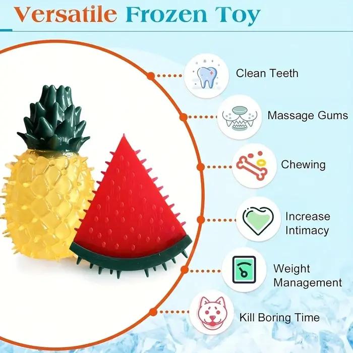 Jouets de nettoyage des dents de chien en forme de fruit