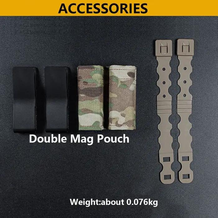Sac de magazine pour pistolet de chasse en tissu mat et CORDURA avec support magnétique double, idéal pour chasseurs et collectionneurs, prêt pour toutes occasions de chasse