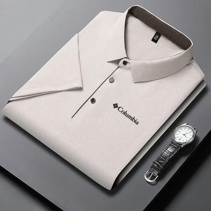 Polo imprimé de luxe pour homme, haut de gamme, décontracté et confortable, idéal pour le golf, coll