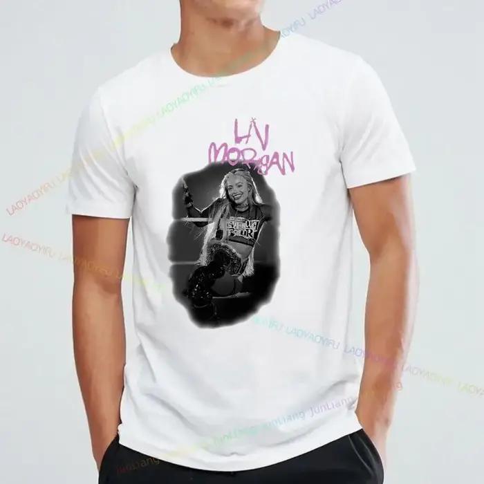 T-Shirt Imprimé Lutte Liv Morgan pour Homme et Femme Unisexe Occasions Spéciales Harajuku
