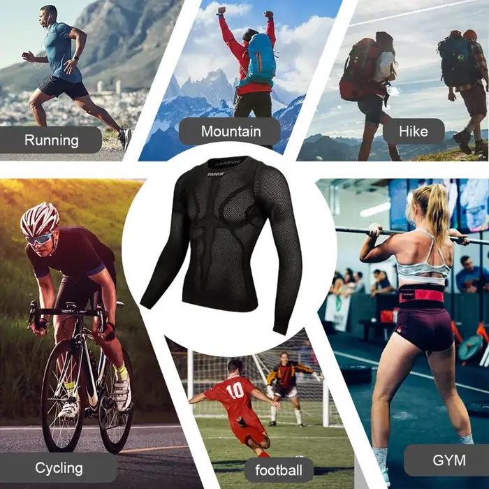 DAREVIE Base de cyclisme Laye Compression sans couture 2023 sous-vêtements à manches longues respira