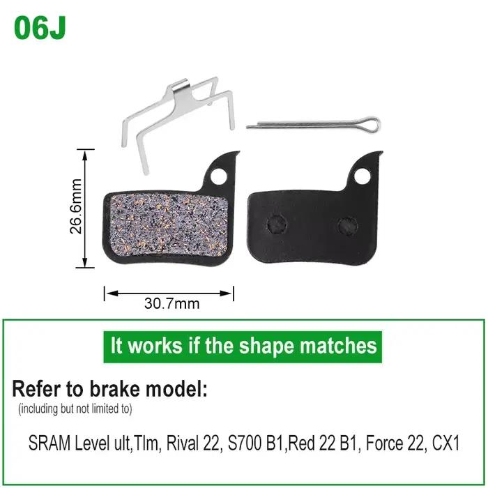 4 paires de plaquettes de frein à disque pour vélo, pour AVID SRAM Level TLM / Ultimate, FORCE 22/1,
