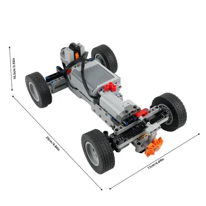 MOC – ensemble de blocs de construction de technologie de châssis de voiture, véhicules à quatre roues motrices, jouets éducatifs de bricolage, modèle de briques, cadeaux pour enfants