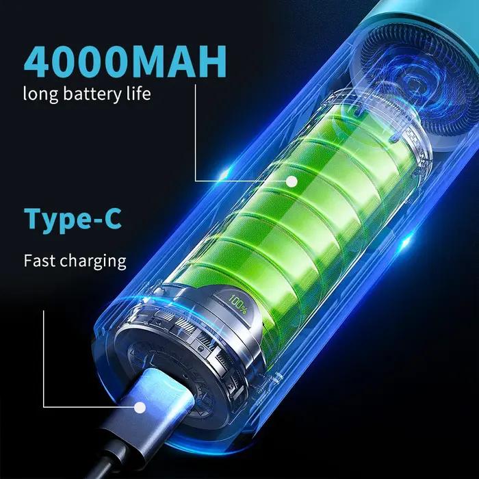 Aspirateur de voiture sans fil, Mini Machine de nettoyage à forte aspiration, nettoyeur Portable pou