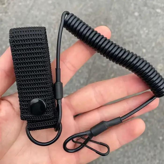 Corde de lanière élastique tactique Anti-perte