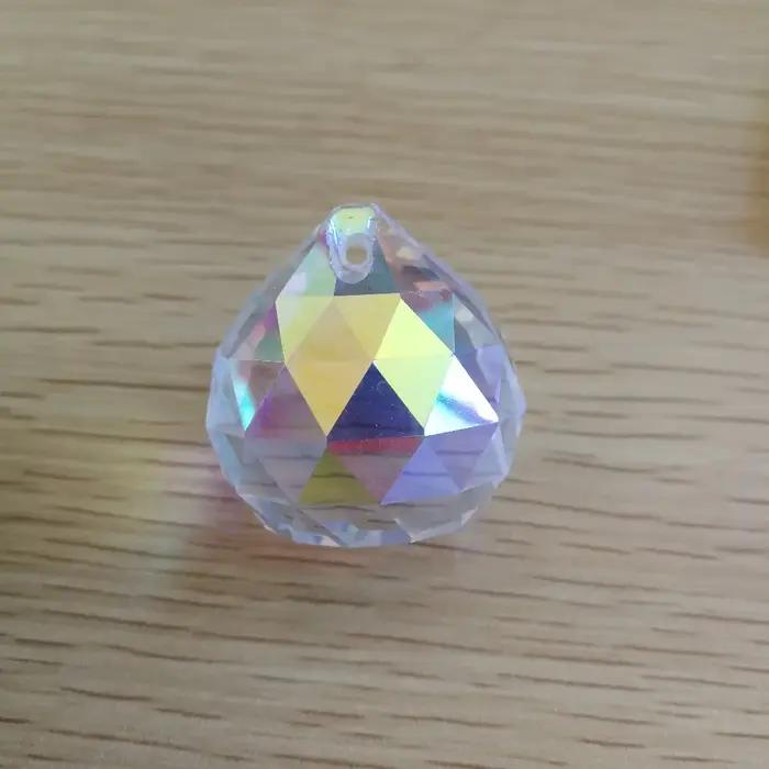 Boules à facettes en cristal clair/AB, 15mm-40mm, pièces de lustre K9, prisme attrape-soleil, penden