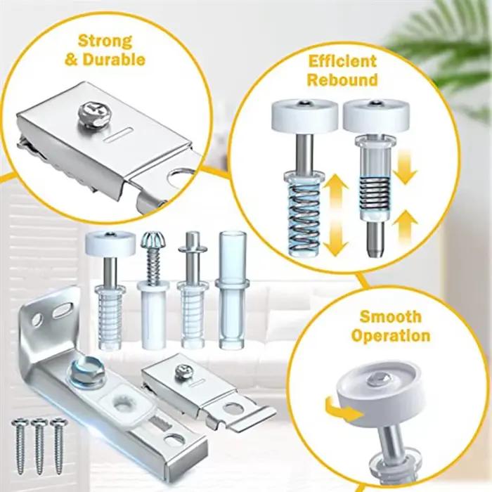 Kit de quincaillerie pour porte pliante, 2 pièces de rechange pour porte market, porte de Cisco