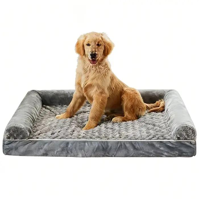 Coussin pour chien en mousse à mémoire de forme, accessoires pour chien, imperméable, toutes saisons, universel, lavable en machine, lit de luxe pour chien de taille moyenne