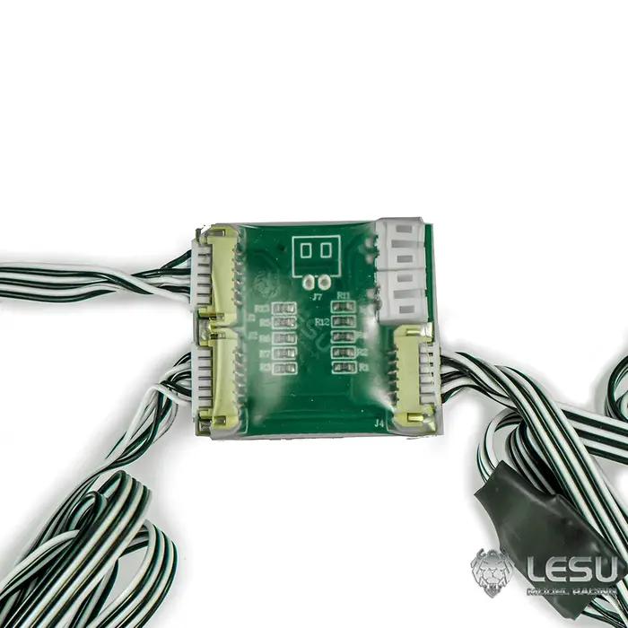 LESU RC pièces système sonore lumineux ensemble groupe LED pour véhicules de Construction à l'échelle 1/14 camion à benne basculante voiture bricolage modèle jouets TH23021