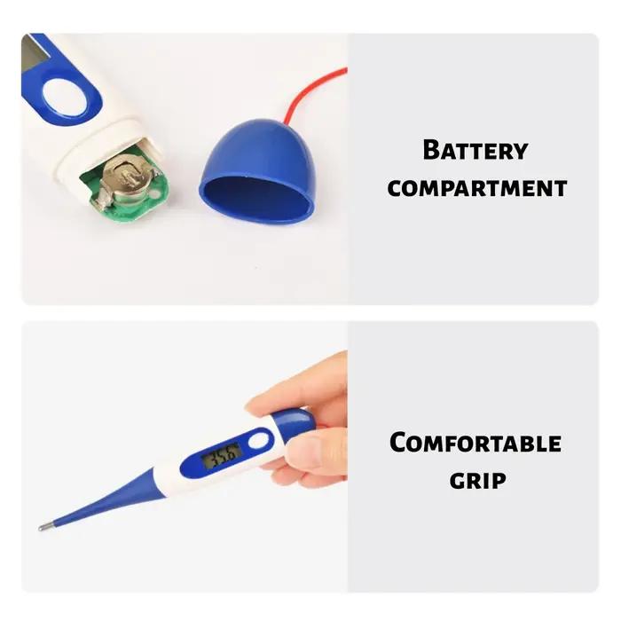 Thermomètre électronique professionnel étanche pour animaux de compagnie thermométrie rectale rapide cadeau de noël halloween soins vétérinaires flexibilité matériaux acrylique silicone