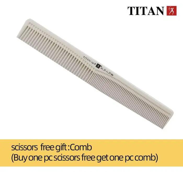 Titan-Ciseaux incurvés en acier inoxydable, Ciseaux de coiffeur professionnels, Ciseaux de cheveux a