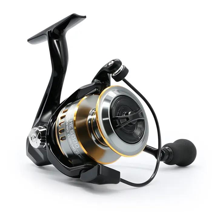 Moulinet de pêche spinning ultraléger métal ratio 5.2:1 pour eau douce et mer