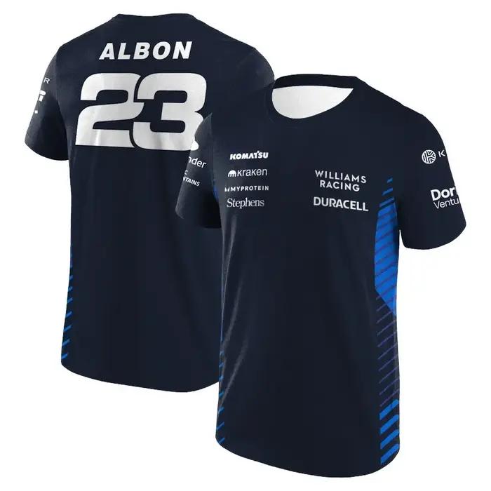 2025 nouveau T-shirt de course F1 Williams chemise de ventilateur Sports de plein air séchage rapide haut de cyclisme