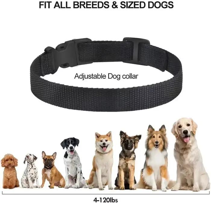 Collier de dressage pour chien, collier anti-aboiement automatique, collier anti-aboiement pour chien rechargeable par USB, collier de dressage pour chien avec choc électrique et bip sonore 