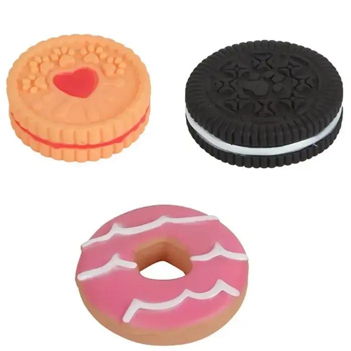 Jouet en latex anti-morsure pour animaux de compagnie, jouets d'entraînement interactifs, livres de meulage des dents, simulation de gâteau, chien ChFuk, fournitures pour animaux de compagnie