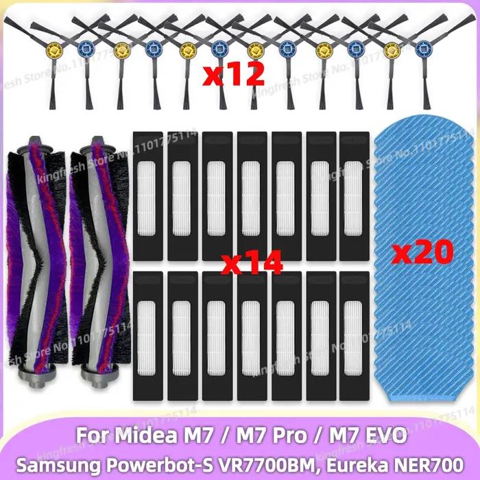 Compatible avec les Pièces de l’Aspirateur Robot ( Midea M7 / Midea M7 Pro / Midea M7 EVO, Samsung P