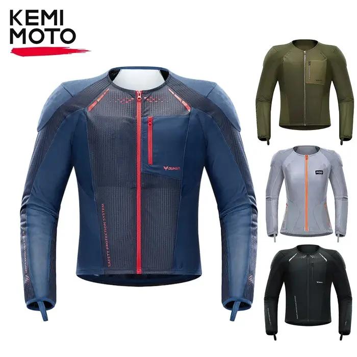 Vêtements de moto avec protections pour l'été, pour hommes et femmes, pour la conduite en plein air, équipement de protection CE, vêtements de sport souples, équipement de course, protection corporell
