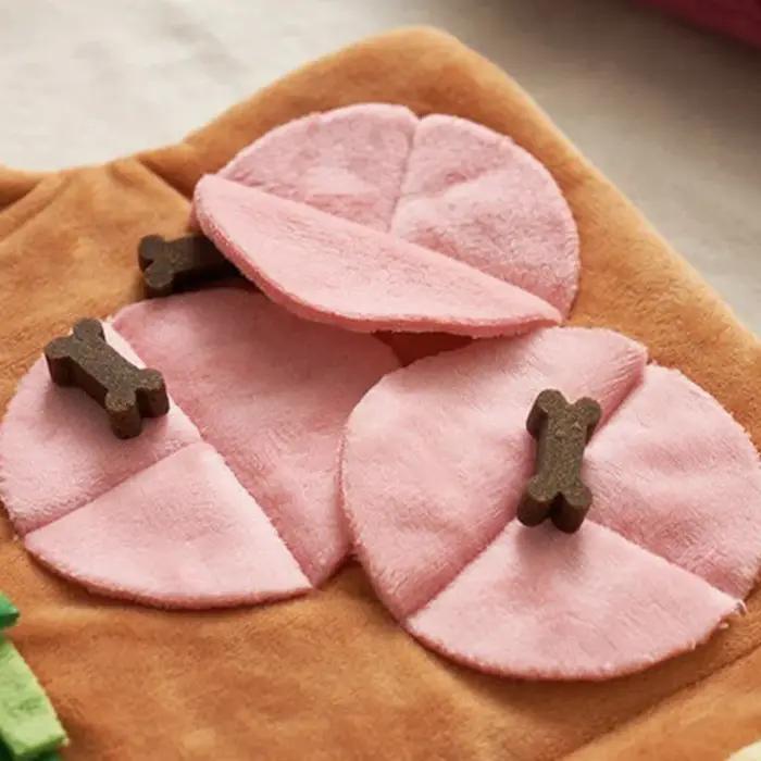 Tapis à reniflage pour chiens puzzle en peluche jouets alimentaires lente bol d'alimentation distributeur de nourriture occuper jouer pour petits et moyens chiens occasions spéciales