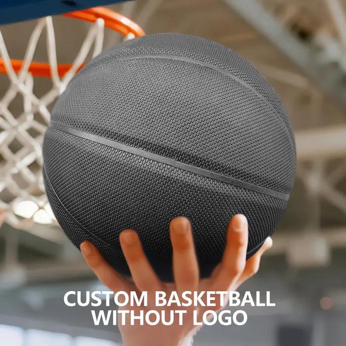Ballon de basketball personnalisé sans logo résistant à l'usure pour adultes et enfants occasions spéciales et entraînement intérieur et extérieur