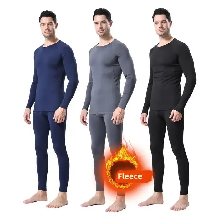 Sous-vêtements de sport pour hommes collants de Compression thermique polaire couche de Base de Ski survêtement Ski
