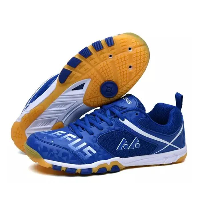 Chaussures de tennis de table respirantes et antidérapantes pour hommes et femmes, chaussures de spo