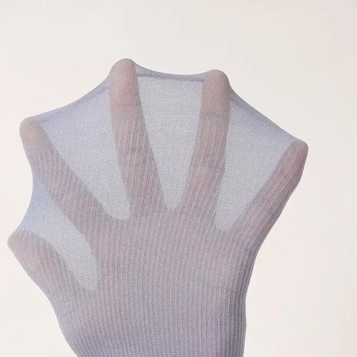10 Paires Chaussettes Homme Été Soie Glacée - Ultra Fines Respirantes Printemps Bureau Fibre Bambou