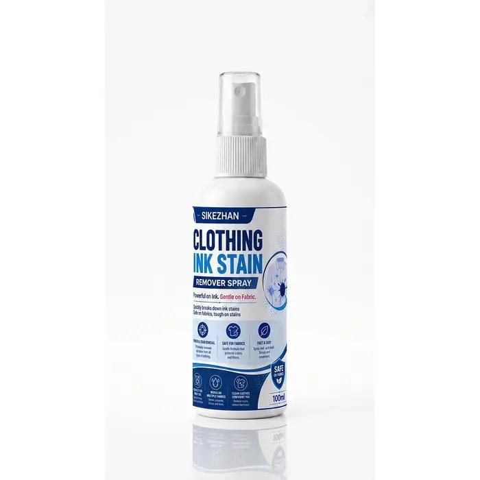 SIKEZHAN Spray Détachant pour Taches d'Encre sur Tissus
