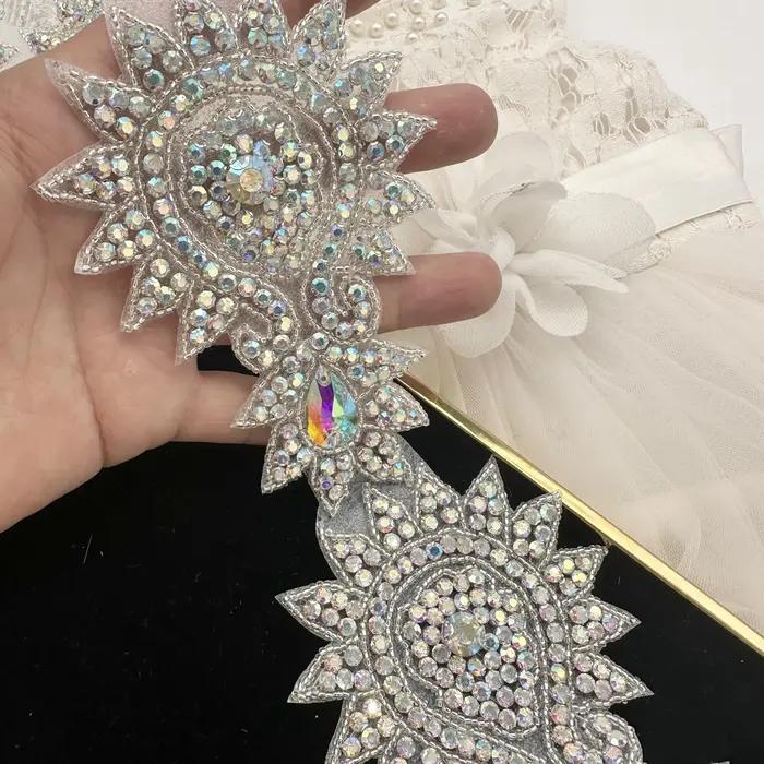 Perles en verre cristal artificiel SilverAB