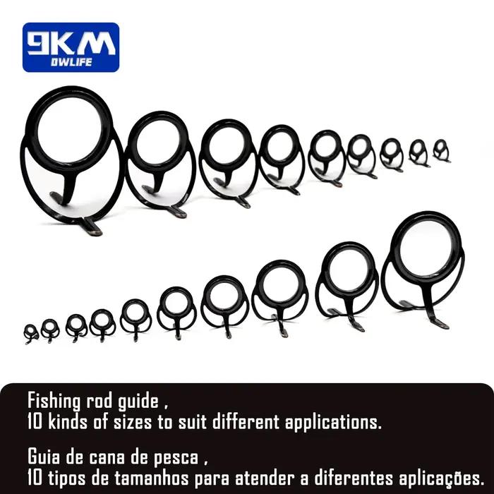 Kit de réparation de canne à pêche, composants de construction de canne à pêche rotative, Guides de