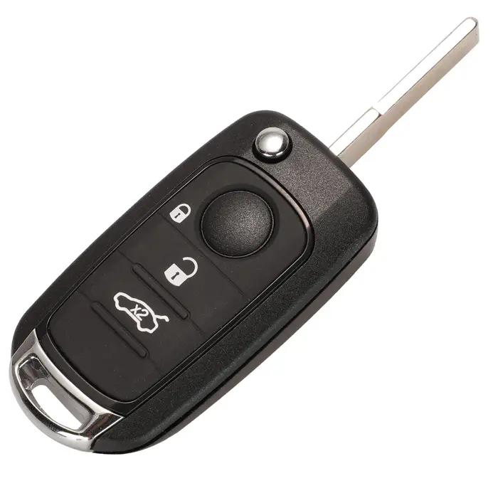 Jingyuqin 3/4 Boutons 434MHz 4A Chip PCF7938 à distance de clé de voiture pour FIAT TYPE Toro 500X Avec un nouveau contr