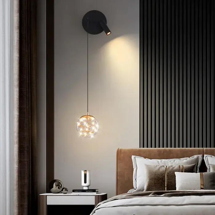 Lampe de chevet applique nordique minimaliste salon fond applique Spot lampe lumière luxe LED modern
