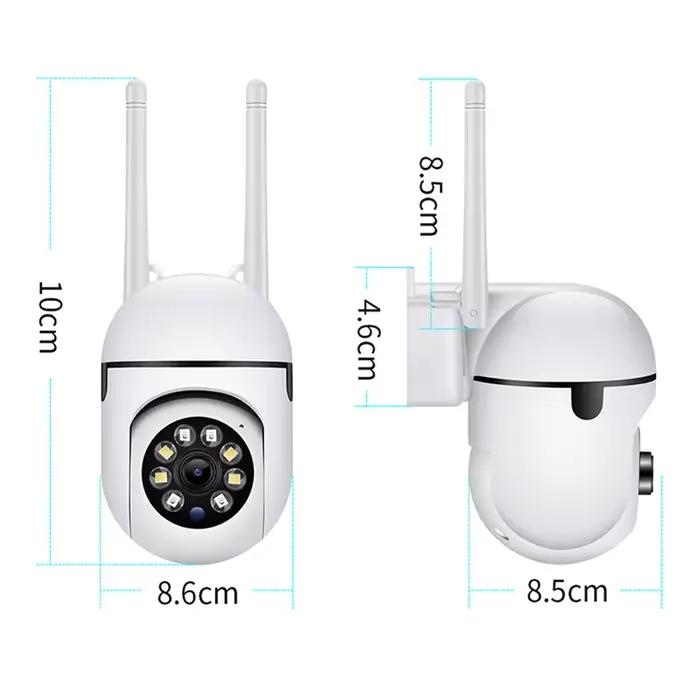 Caméra surveillance wifi IP sans fil PTZ 8MP zoom 4x suivi audio bidirectionnel nuit couleur HD sécurité