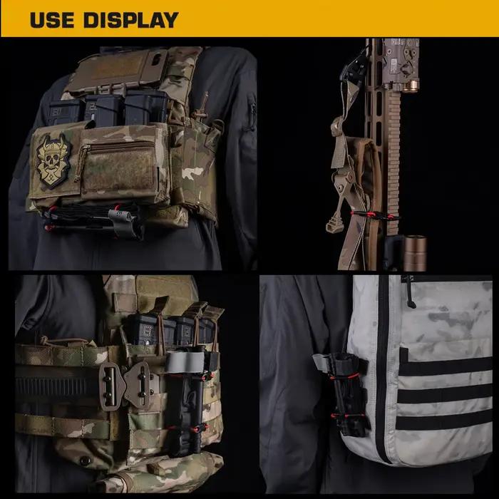 Sangle élastique tactique multi-usage pour hommes fixations rapides chasse camping airsoft occasions spéciales