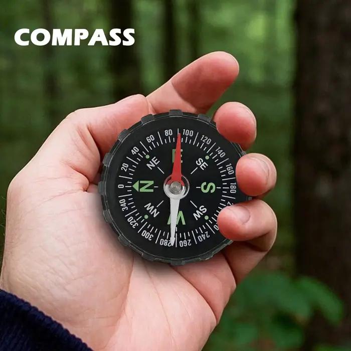 Boussole de camping imperméable multifonctionnelle pour la navigation