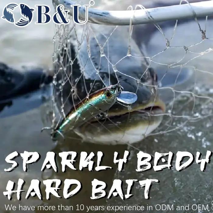 B & U-Leurre de pêche au vairon flottant SARUNA, appât dur, WobJeff, Swimbait, pêche en eau salée, b