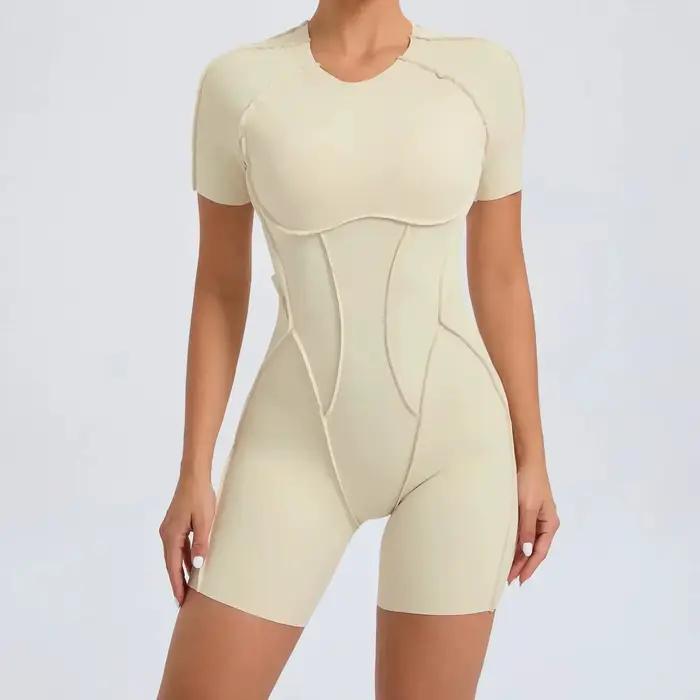 Ensemble de vêtements de sport une pièce pour femme, ensemble de yoga, combinaison de fitness sexy,