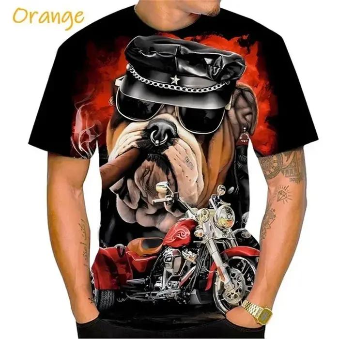 Bouledogue féroce boxe T-shirt hommes Design Cool 3D Bully Pitbull impression